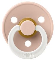 Bibs Пустышка латексная ночная Colour Anatomical, 6+ месяцев / цвет Glow-Blush (розовый)					