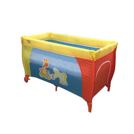 Детский прямоугольный манеж Urban Baby Multi: Zoo / 2 уровня / желтый