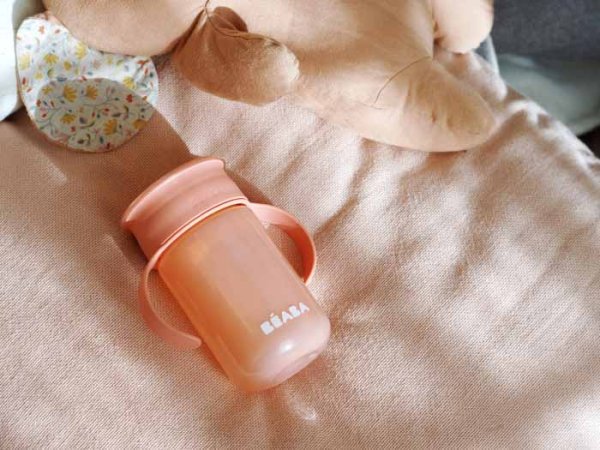 Beaba Поильник Tasse Apprentissage 360°, 340 мл / цвет pink (розовый)