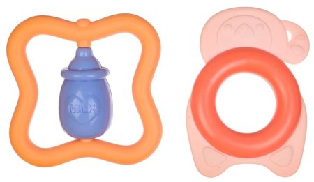 Крошка Я Погремушка-прорезыватель «Овощной микс», 2 штуки