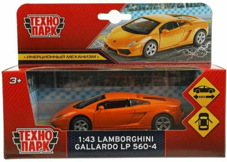 Машина металл lamborghini gallardo lp560-4, 11,4 см,  Технопарк
