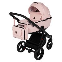 Adamex детская коляска 3 в 1 cristiano / цвет розовый