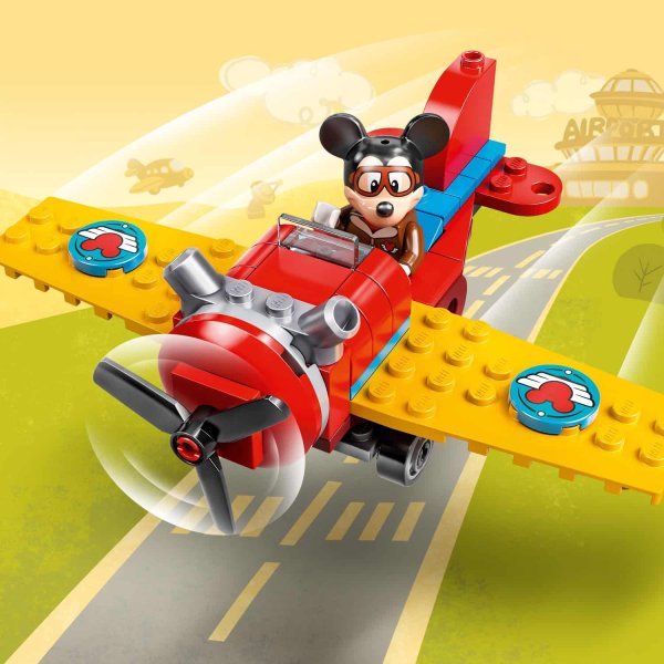 LEGO Disney Mickey and Friends Конструктор "Винтовой самолёт Микки", 59 деталей