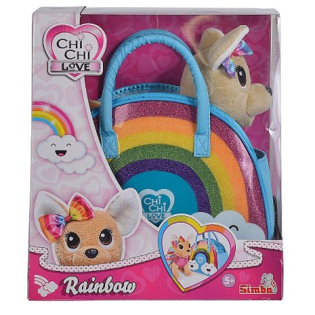 Chi-Chi Love Плюшевая игрушка "Собачка на радуге"