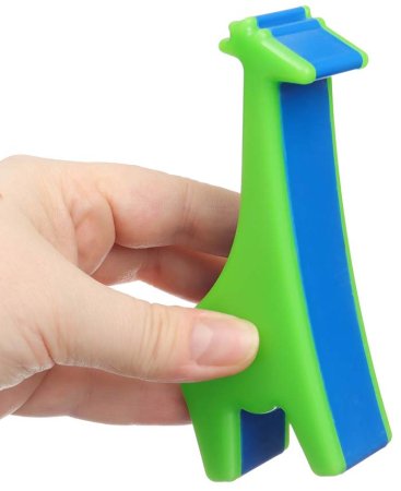 Крошка Я Погремушка «Жирафик» / цвет зеленый