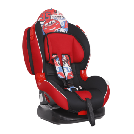 Siger Автокресло детское Кокон ISOFIX, серия Disney / цвет Тачки спидометр красный