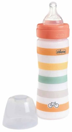 Chicco Бутылочка Well-Being Uni, с 2 месяцев, 250 мл / цвет оранжевый