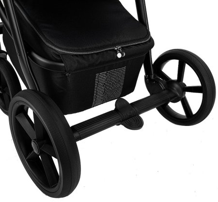 ROAN Коляска 2 в1 Esso короб + прогулка leather/Camel/Black/руч.Тем.коричневый(2 места) 