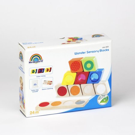 Wonderworld Деревянные радужные блоки "Чудеса"