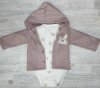 Zara Комплект: кофта + боди + брюки / рост 74 см / с 6 месяцев / цвет пыльная роза