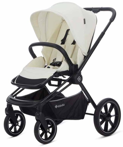 Labala Коляска 2 в 1 Raiz 2023 / цвет White-Black (белый-черный)