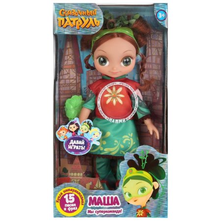 игрушка Карапуз Кукла озвученная Сказочный патруль Маша 32см мэджик, 15 песен и фраз