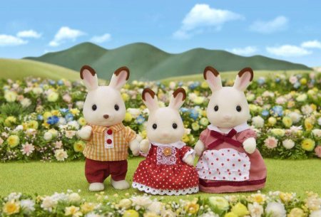 Sylvanian Families Семья Шоколадных кроликов (3 фигурки)