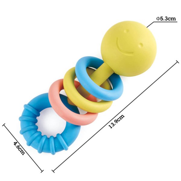 Hape Набор погремушек-прорезывателей "Улыбка", 3 предмета