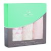 Aden&Anais Набор пеленок из бамбука Metallic primrose, 3 штуки / цвет белый, розовый