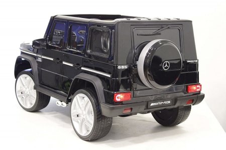 RiverToys Детский электромобиль Мercedes-Benz AMG G65 4WD / черный глянец