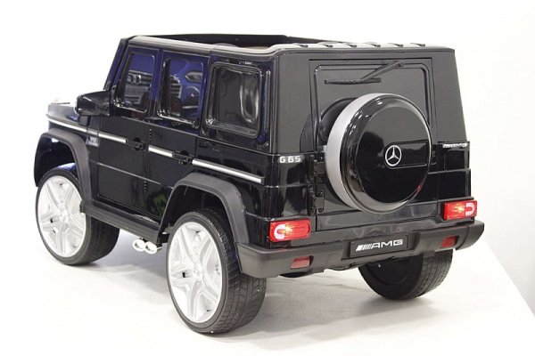 RiverToys Детский электромобиль Мercedes-Benz AMG G65 4WD / черный глянец