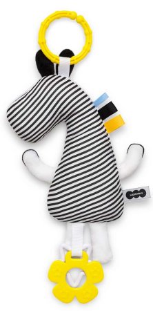 Мякиши Погремушка-подвеска Хрустящая Зебра