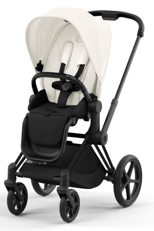 Коляска Cybex Priam IV Matt Black 2 в 1 спал.блок (Off White)