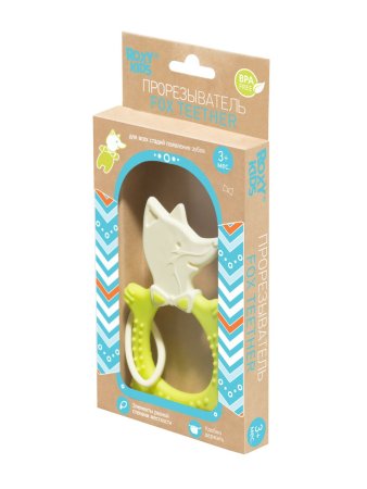 Roxi Kids Универсальный прорезыватель Лисичка / Цвет зелёный