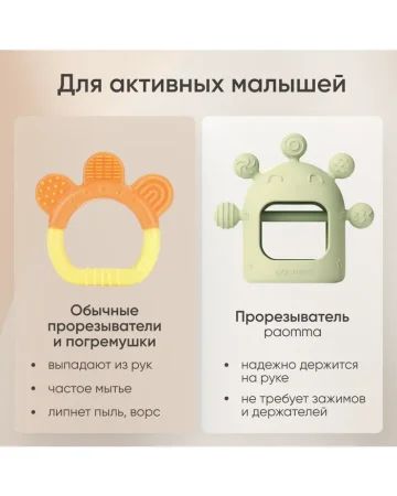 Прорезыватель на руку Мыльные пузыри, Lime sorbet