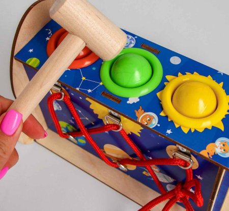 Лесная мастерская Стучалка-бизиборд "Ракета"