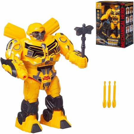 ABtoys Робот "Deformation Robot", световые и звуковые эффекты / цвет желтый
