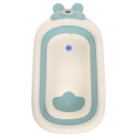 PITUSO Детская ванна складная 91 см,встроенный термометр Blue/Ниагара 91*51*21см 