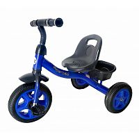 286627   Велосипед  трехколесный, 10 и 8 дюймов eva колеса+пластик / цвет синий