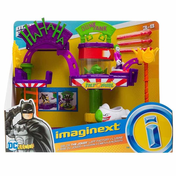 игрушка Imaginext Игровой набор "Веселый дом Джокера" с трамплином