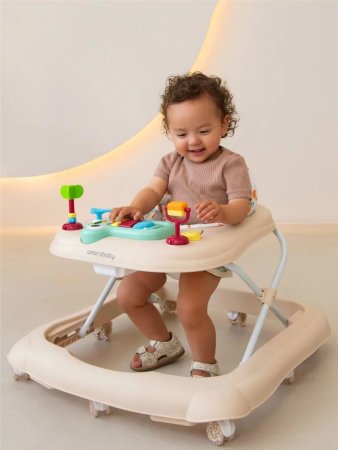 Ходунки с электро.панелью Amarobaby, First Steps (Beige/бежевый)