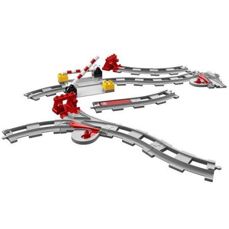 Lego Конструктор  Дупло Рельсы и стрелки