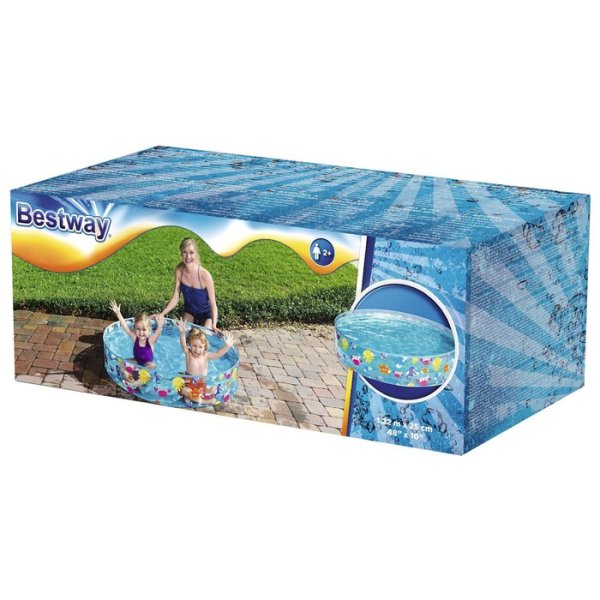Bestway Бассейн Подводный мир с жестким бортом 55028 / цвет прозрачный