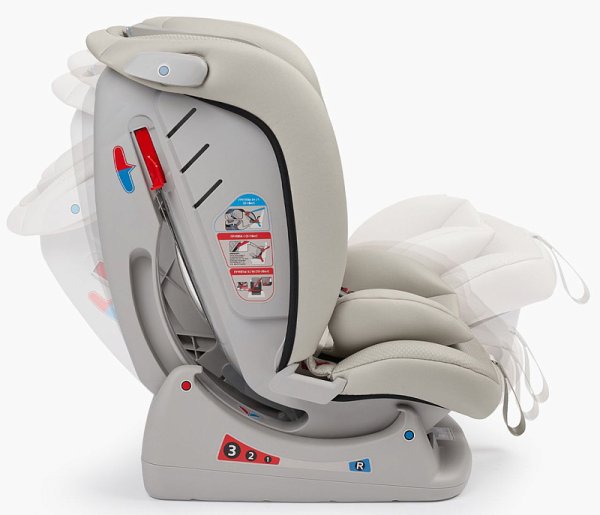 Happy baby Автокресло Sandex / цвет light grey (светло-серый)