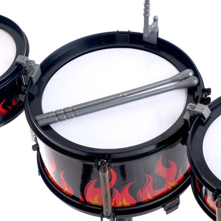 Барабанная установка "Пламя", со стульчиком