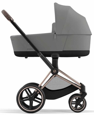Cybex Коляска 2 в 1 Priam IV Rosegold / цвет Mirage Grey (серый), рама розовое золото