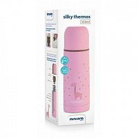 Miniland Детский термос для жидкостей Silky Thermos 350 мл, розовый