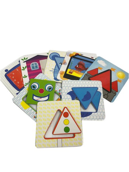 Ранок развивающие карточки "iq-club. изучаем треугольник и квадрат. для малышей"