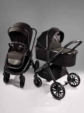 Коляска 2 в 1 Amarobaby Motus,V2 (черный)