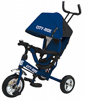 City-ride трехколесный велосипед, колеса пластик 10/8 / цвет синий
