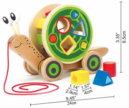 Hape Каталка-сортер "Улитка"