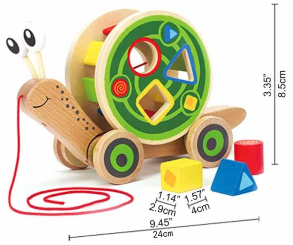 Hape Каталка-сортер "Улитка"