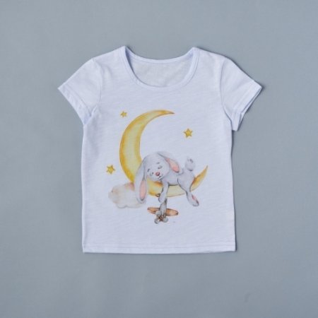 Little Star Футболка "Зайка на луне" (кулир)