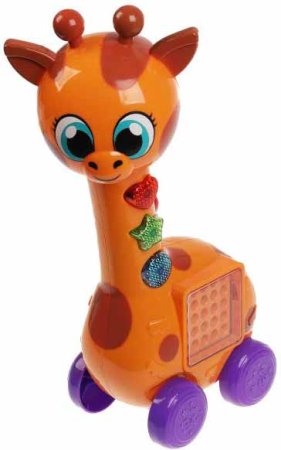 Умка Музыкальная каталка с LED-экраном «Обучающий жираф»