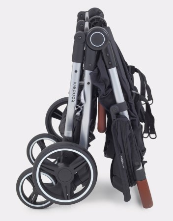Mowbaby Прогулочная коляска для двойни Tandem / цвет Black (черный)