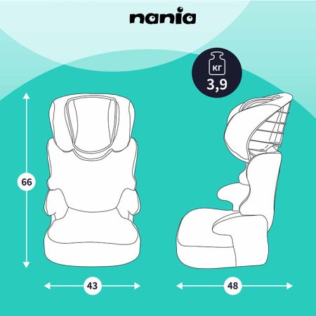 Nania Автокресло Befix Access (15-36 кг) / цвет Red (черный-красный)