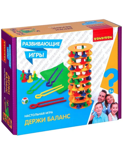 Развивающие настольные игры Bondibon «ДЕРЖИ БАЛАНС», BOX