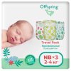 Offspring подгузники Travel pack, NB 2-4 кг, 3 расцветки