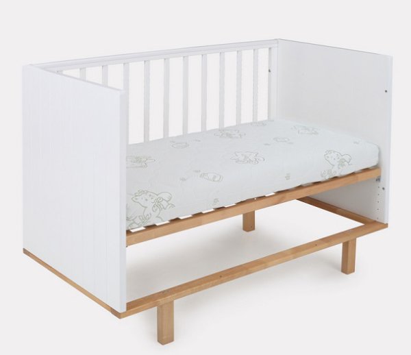 Rant Кроватка Bamboo, маятник / цвет Cloud White (белый)