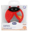Chicco Прорезыватель Funny Relax Божья коровка, с погремушкой / цвет красный